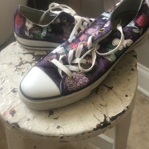 Floral Converse sneakers